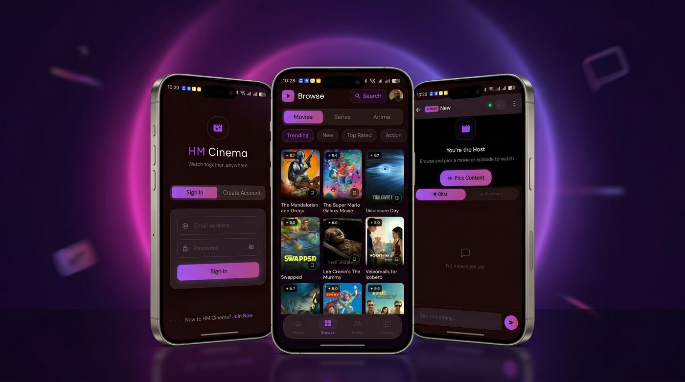HM Cinema — mobile app